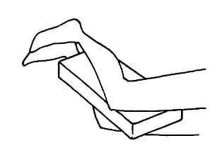 Coussin d'appoint orthoforme pour les genoux