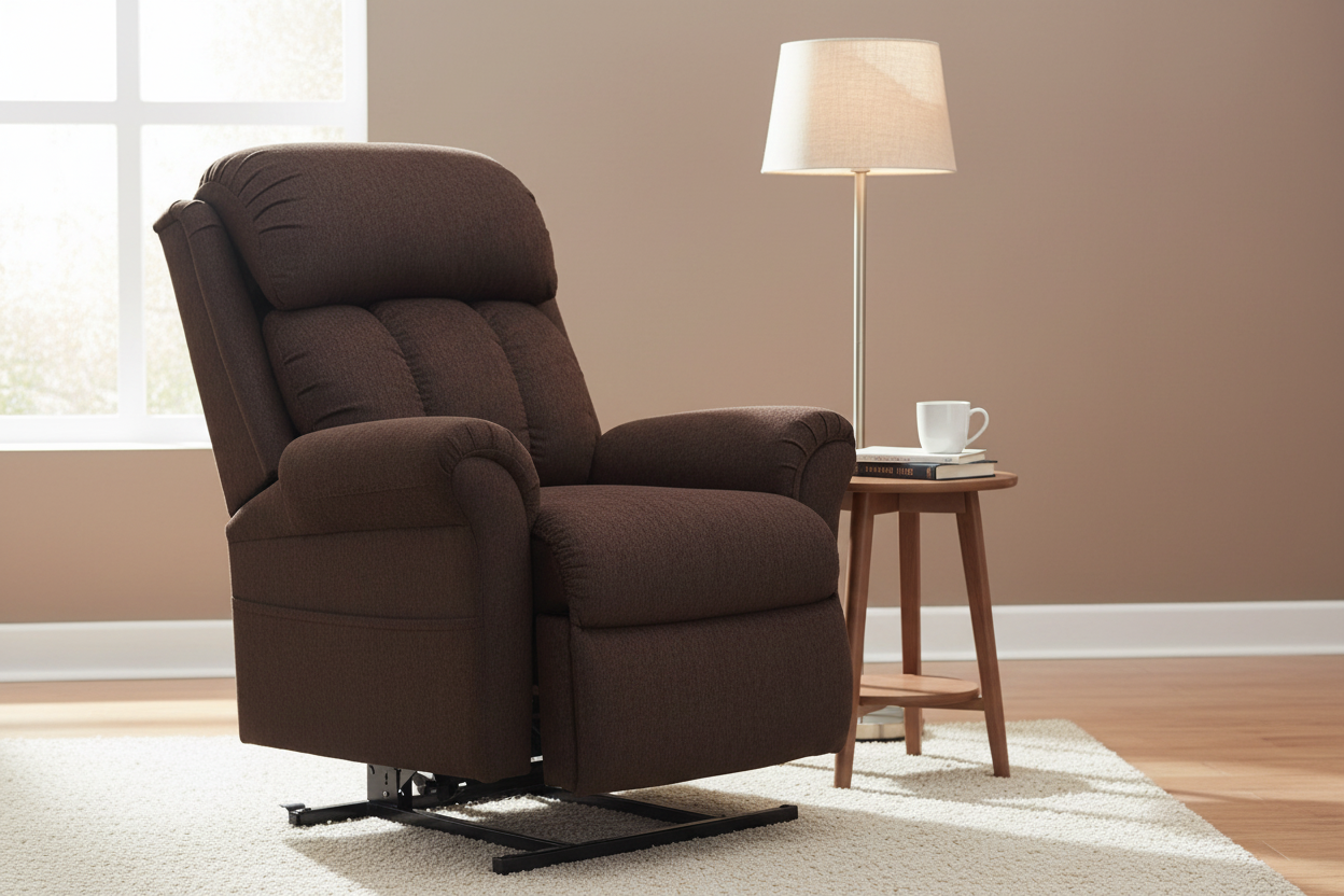 Fauteuil releveur dans un salon moderne